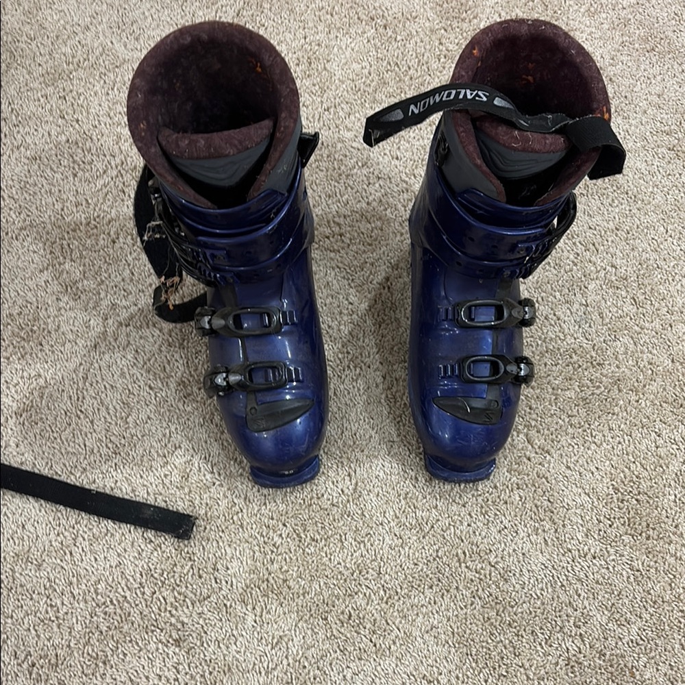 Salomon Blue Ski Boots